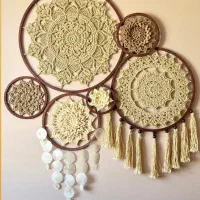 دیوارکوب قلاب بافی/ماندالا/دریم کچر