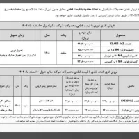 ثبت نام محصولات سایپا دیزل