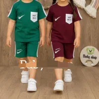 تیشرت شلوارک پنبه سایز ۴۵ و۵۰ مناسب  ۳تا ۶ سال