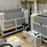برش لیزری و حکاکی لیزر فایبر و  co2