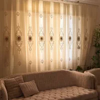پرده گل برجسته ۴ متری