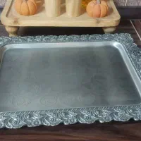 سینی پایه دار استیل