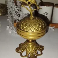 قندان برنز 3عدد سر سنگین ..درحدنو
