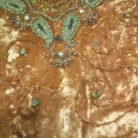 رومیزی مخمل لوکس هندی کار دست، سایز ۹۷×۹۷
