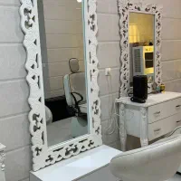 وسایل کامل سالن زیبایی دو ست سفید و مشکی