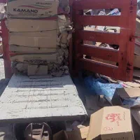 کار در کارگاه  ضایعات جهت پرس کارتن