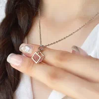 کالکشن گردنبند جواهری نقره ای