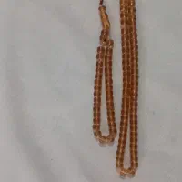 تسبیح سندلوس قدیمی زرد نباتی