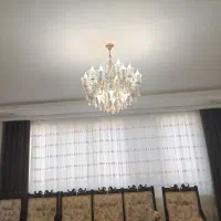 پرده گیپور جنس ترک همراه چوب پرده