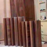 شلف MDF با روکش چوب،ست ۱۰ تکه،طول های مختلف