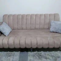 مبل هفت نفره در حد نو با میز وعسلی