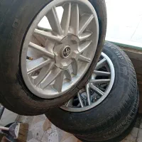 رینگ خرچنگی سایز 15با لاستیک بارز 80 درصد