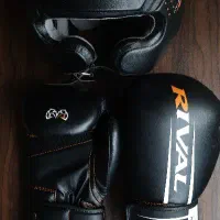 ست دستکش و کلاه بوکس Rival چرم اورجینال