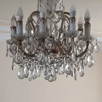 لوستر ۸ شاخه کریستال