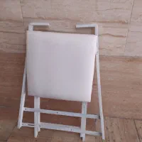 صندلی تاشو فلزی کم جا براحتی قابل حمل