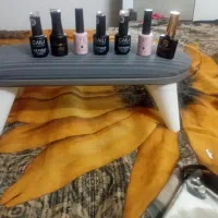 تعدادی لاک و زیر دستی و قیچی یکباراستفاده شده است
