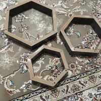 شلف دیواری  ۳عدد قهوای رنگ