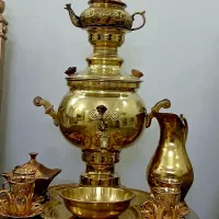 سماور ذغالی برنج زنجان