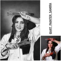 آموزش طراحی ونقاشی+سفارش چهره و تابلوهای خاص ومدرن