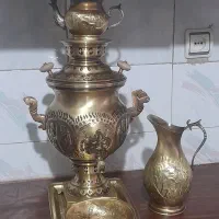 سماور سرویس کامل برنجی