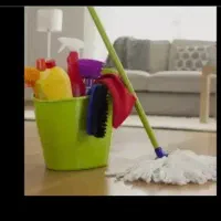 یک خانم برا نظافت