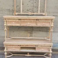 مدرنترین میز تلویزیون و آینه کنسول چوبی تمام چوب