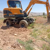 مینی بیل لاستیکی هیوندا 60