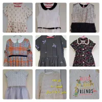 تعدادی پیراهن دخترانه سایز ۸ تا ۱۲ سال