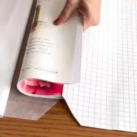 جلد کردن کتاب های مدرسه