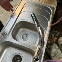 سینک ظرفشویی در حد نو با شیر kwc
