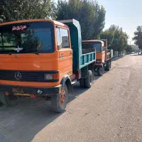 حمل نخاله باخاور بابکت و کارگر پخش مصالح ساختمانی