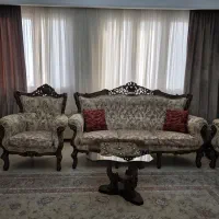 مبل استیل ۷نفره و میز ناهارخوری ۸ نفره