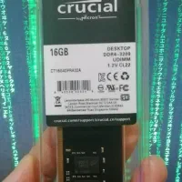 رم ۱۶ گیگ کروشیال - Crucial - برد دورو