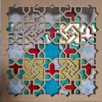 ماکت تابلوی گره چینی چوبی