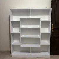 کتابخانه mdf سفید بسیار تمیز
