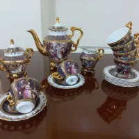 سرویس چایخوری و یک دست شربت خوری