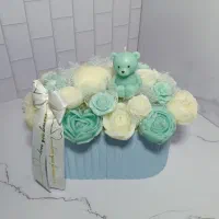 باکس گل شمع مناسب هدیه و دکور