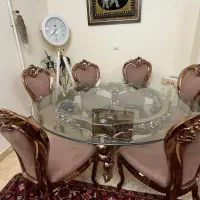 میز و صندلی ناهارخوری ۶نفزه پلیمری