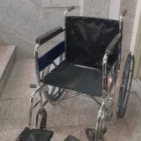 ویلچر با فلزی مقاوم و محکم کاملا سالم ، ویلچر تاشو