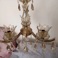لوستر سه شاخه برنزی آنتیک