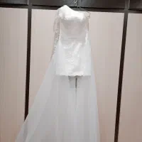 لباس نامزدی/ فرمالیته/ نو/ دانتل دوزی/سایز۴۲تا۴۴