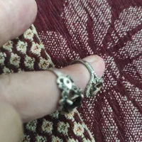 2 عدد انگشتر زنانه بدون سنگ 7 ونیم گرم