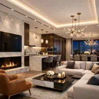 بازسازی و نوسازی لوکس منزل، طراحی و اجرای VIP