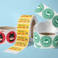 طراحی و چاپ انواع لیبل و استیکر پشت چسبدار