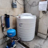 نصب پمپ و منبع و فیلتر جانبو