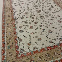 فرش مشهد۱۲متری جفت۷۰۰شانه تراکم بالا کاملاپنبه ونخ