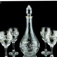 تزئینی،بلور،جام و تنگ،شیشه ای،دکور