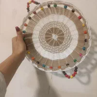 کار در منزل سبد بافی