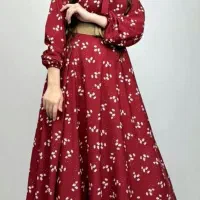 پیراهن ساحل بلندباحجاب خنک تابستان شیردهی بارداری