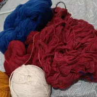 دار قالی بافی نخ و ریشه کرکیت ۲عدد و قیچی کاتر